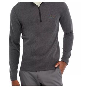 Greg Norman Collection Charcoal Quarter-Zip Pullover